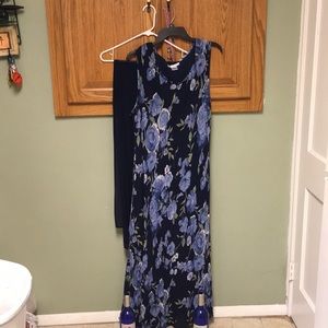 Dress barn formal ankle length dress with sheath